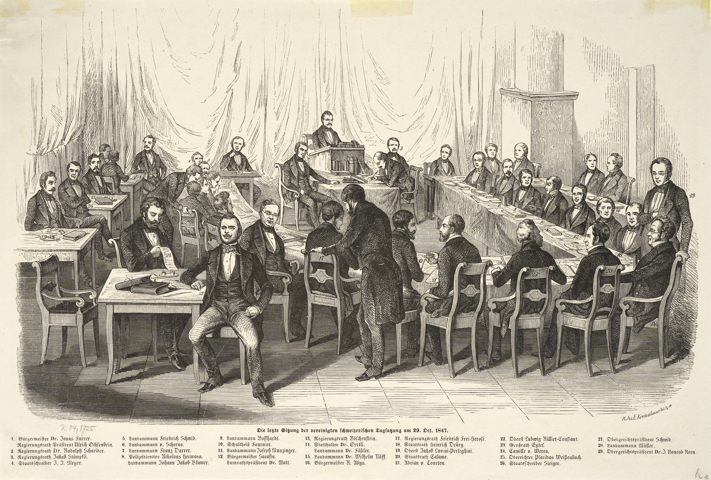 Dieta federale il 29 ottobre 1847