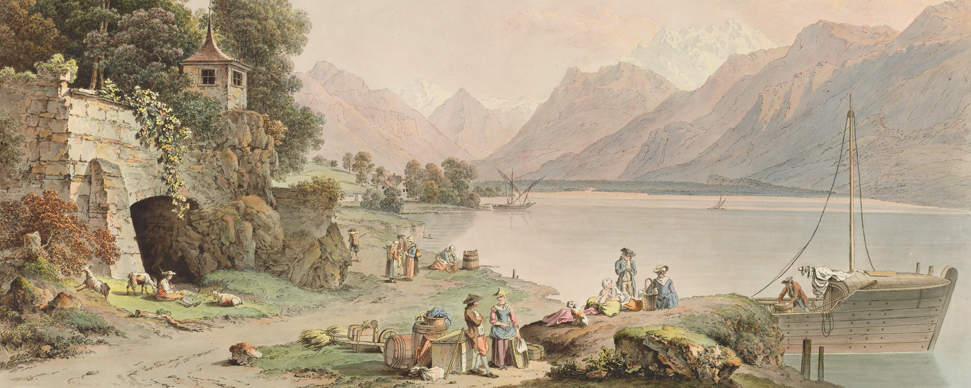 La Tour-de-Peilz, Umgebung mit Hafen und Genfersee