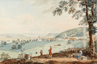 Kehrsatz, vue générale du nord avec vergers et champs